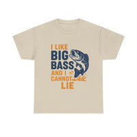 Load image into Gallery viewer, I Like Big Bass and I Cannot Lie - Funny Fishing Tee

