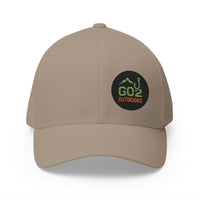 Load image into Gallery viewer, Go2Outdoors Flexfit Hat – Premium Closed-Back Outdoor Cap
