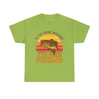 Load image into Gallery viewer, If I&#39;ve Gone Missing, I&#39;ve Gone Fishing - Vintage Lifestyle Fishing Tee
