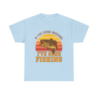 Load image into Gallery viewer, If I&#39;ve Gone Missing, I&#39;ve Gone Fishing - Vintage Lifestyle Fishing Tee

