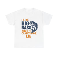 Load image into Gallery viewer, I Like Big Bass and I Cannot Lie - Funny Fishing Tee
