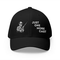 Load image into Gallery viewer, "Just One More Cast" – Flexfit Closed Back Fitted Cap
